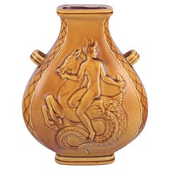 Harald Salomon for Rörstrand, Sweden. Ceramic vase with two handles.