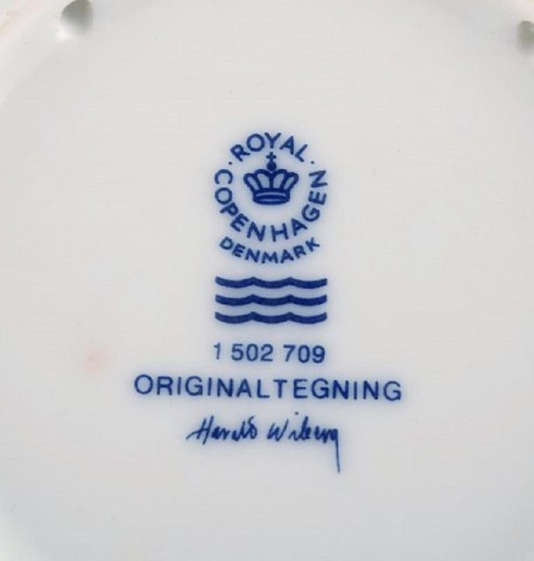 Danish Harald Wiberg for Royal Copenhagen, Christmas Service, Two Small Round Dishes For Sale