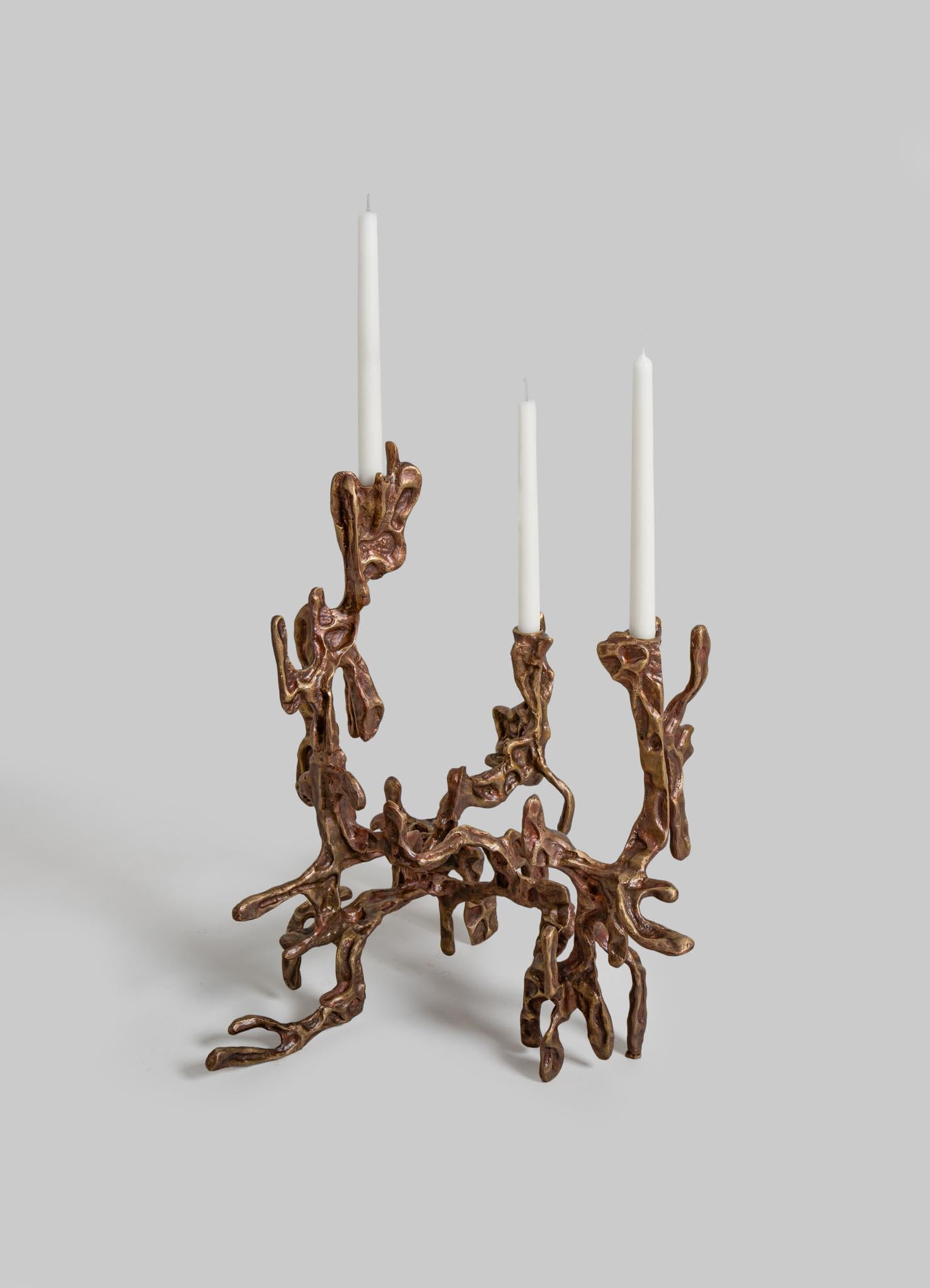 Harappa Candelabra in Brass, Viya by Vikram Goyal

From the heart of the Indus Valley, where civilization mastered form and function, this collection draws inspiration from the once thriving city of Harappa, during an ancient civilization known for