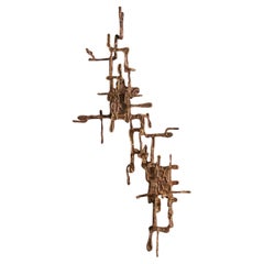Harappa Wall Sconce A in Brass, Viya by Vikram Goyal