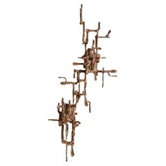 Harappa Wall Sconce B in Brass, Viya by Vikram Goyal