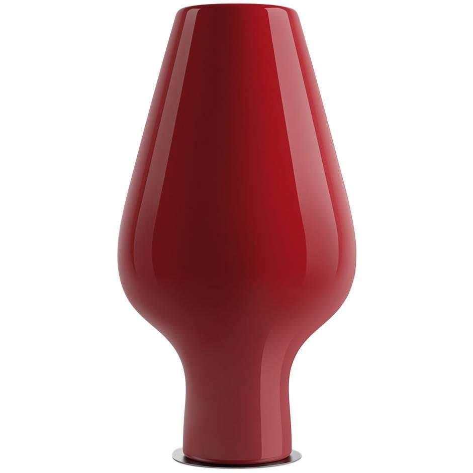 Harbo Vase in Lacquered Orient Red Polyethylene by JVLT/Joe Velluto for Plust For Sale
