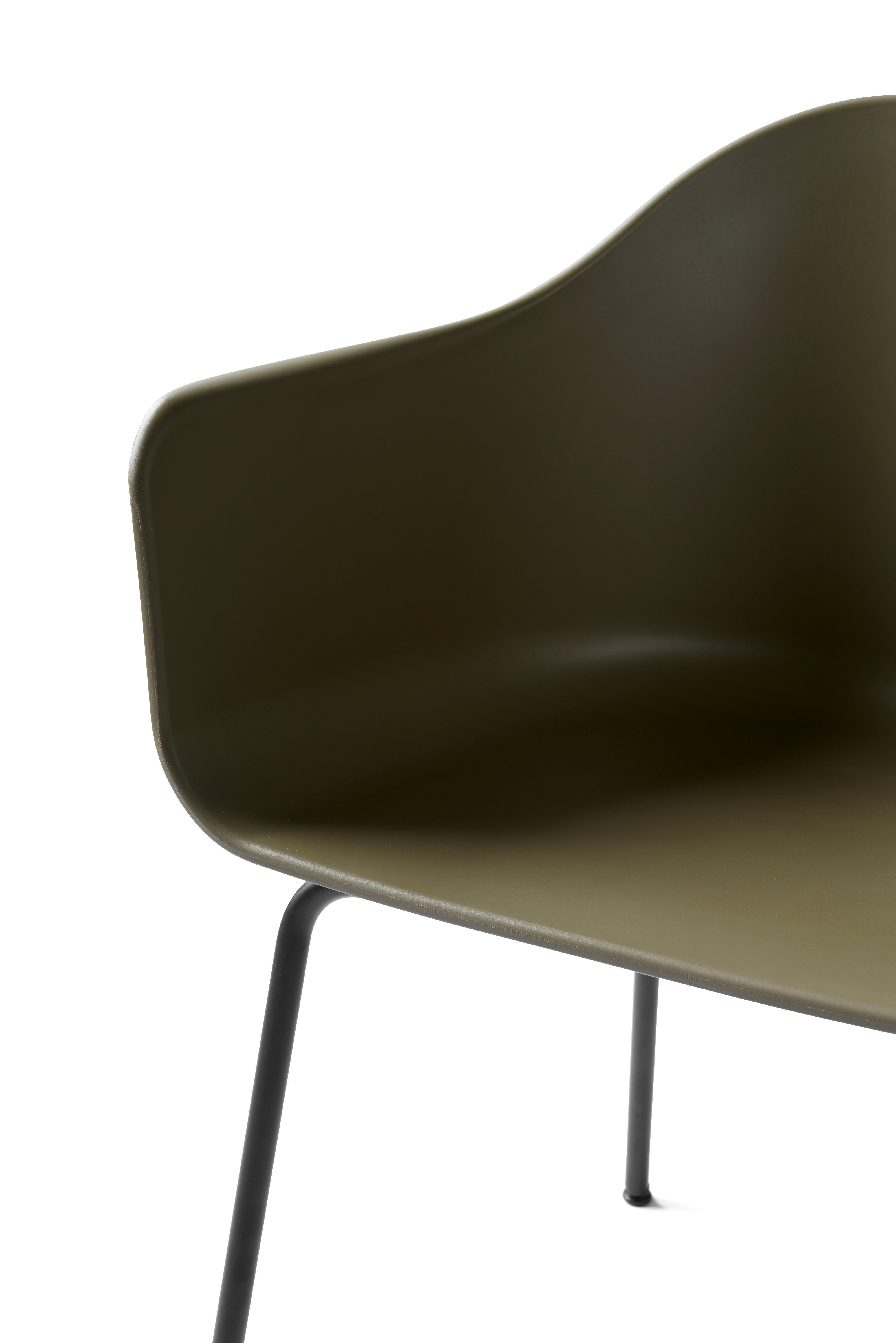 Harbor Chair, Black Legs, Green Shell (Skandinavische Moderne) im Angebot