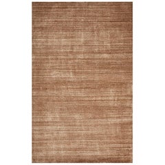 Harbor, Contemporary Solid Loom Knotted Area Rug, Caramel