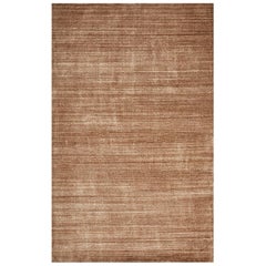 Harbor, tapis contemporain noué à la main en bois massif, Caramel