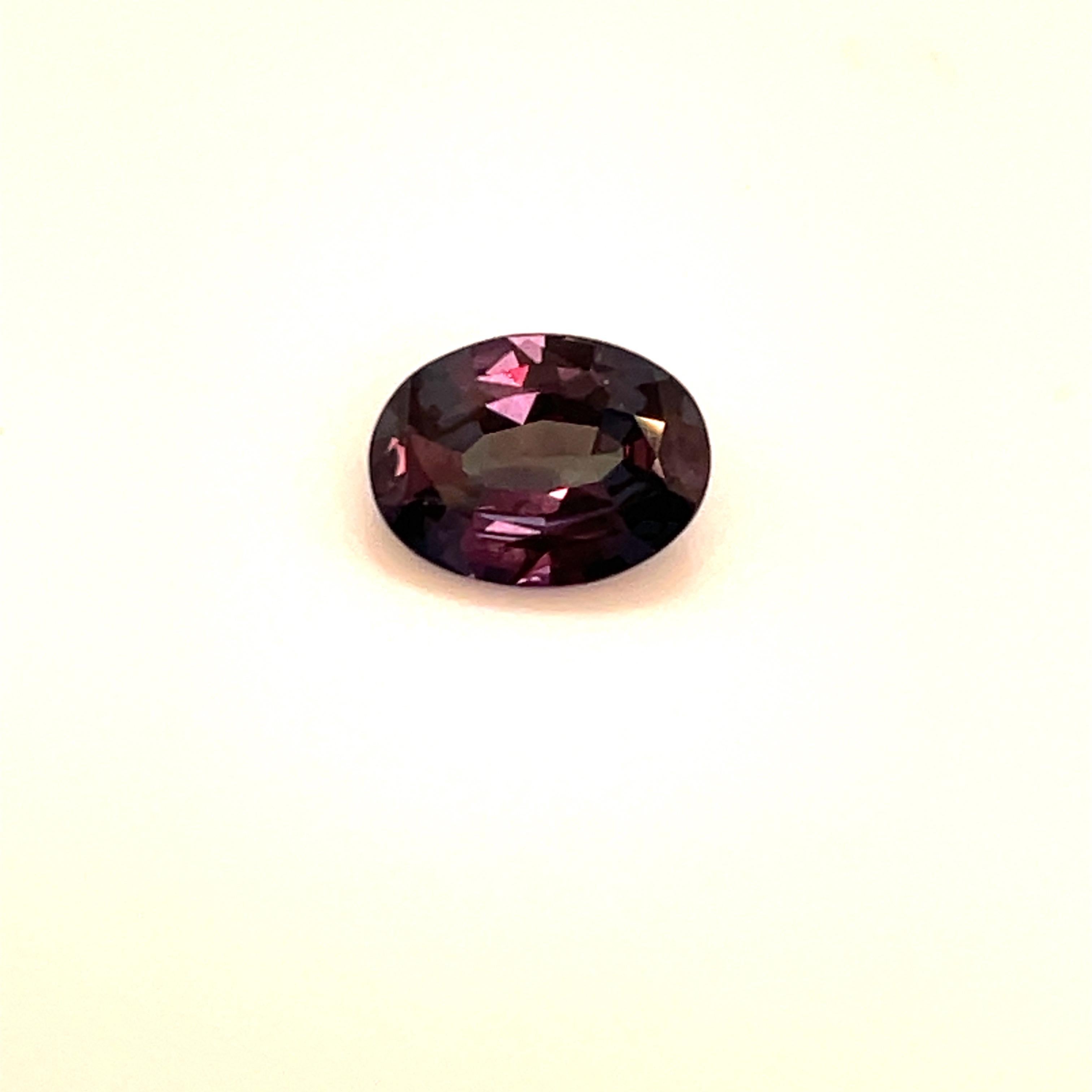 A lovely 1.57 Carat oval shape Alexandrite. Can be set in a ring or pendant. 
More shapes and sizes available. 
Email for inventory. 