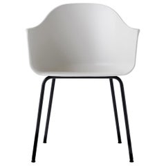 Harbour Chair, Black Legs, White Shell