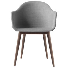 Harbour Chair, Dark Oak Legs, Grey Fabric