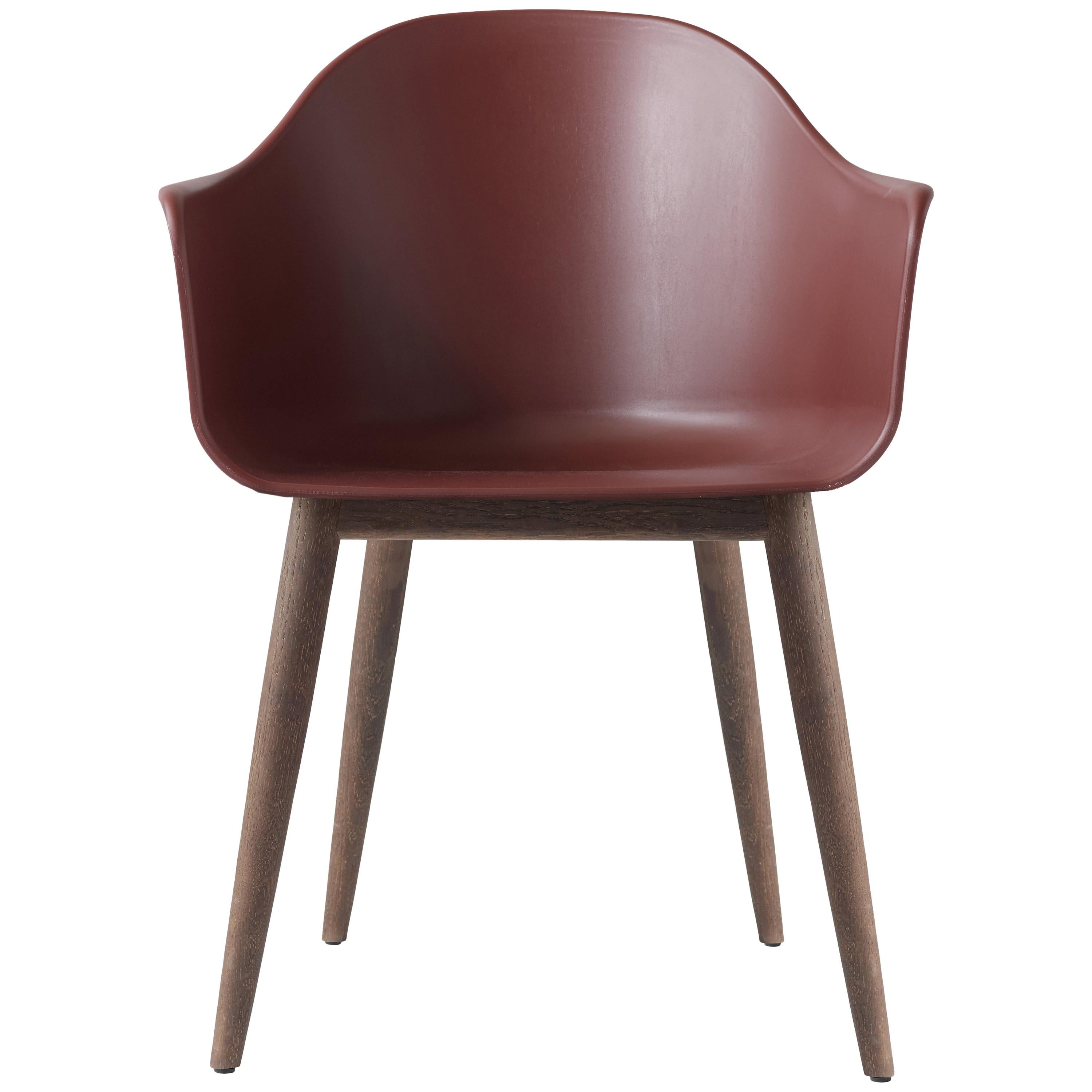 Harbour Chair, Dark Oak Legs, Red Shell im Angebot