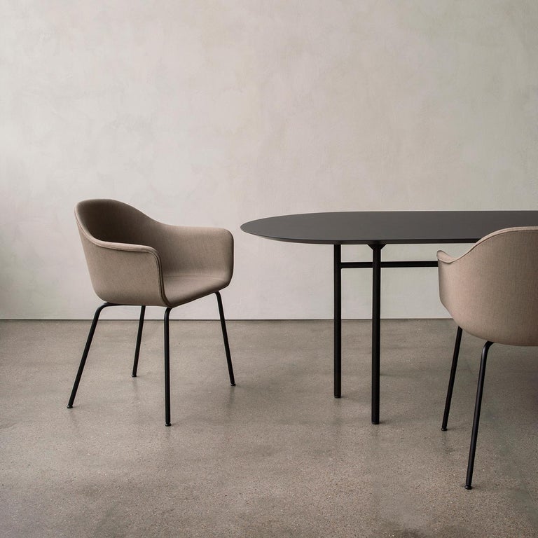 Harbour Chair, Legs in Black Steel, Sandy Brown by Norm Architects For