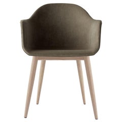 Harbour Chair, Legs in Natural Oak, City Velvet CA7832/078 
Grey
