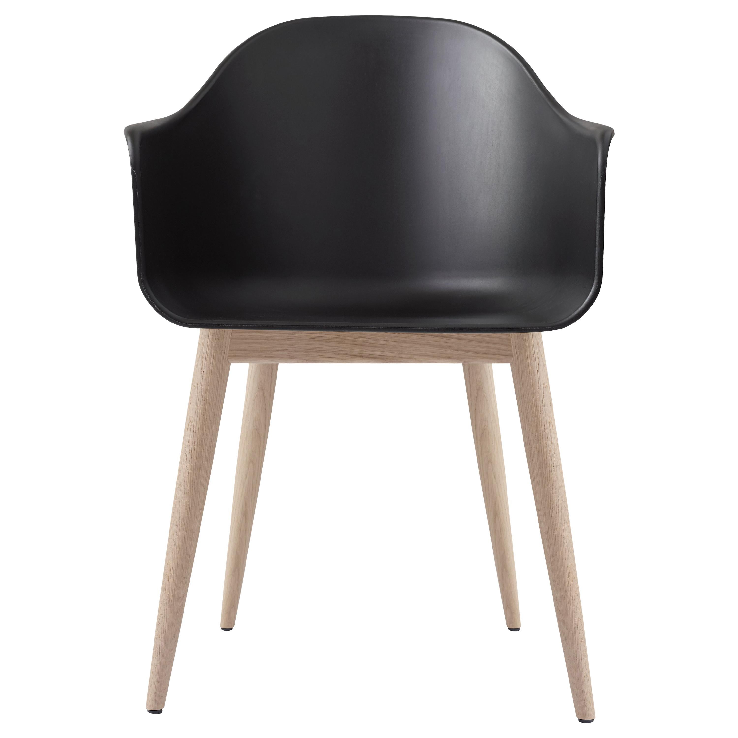 Harbour Chair, Natural Oak, Black Shell For Sale