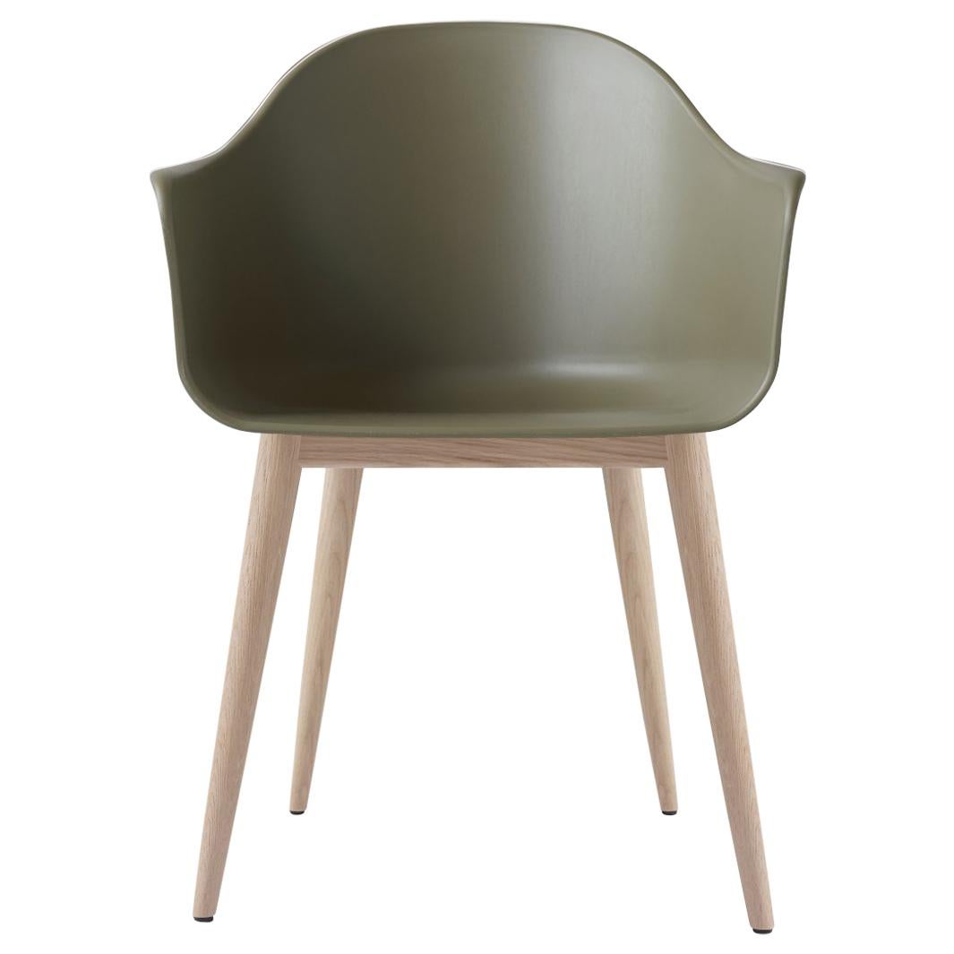 Harbour Chair, Natural Oak, Green Shell For Sale