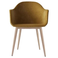 Harbour Chair, Natural Oak Legs & Orange Velvet 'CA7832/060'