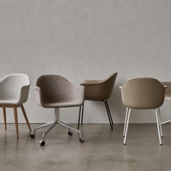 Harbour Chair Swivel Base with Black Steel Casters Nevotex "Dakar" #0842 'Black'