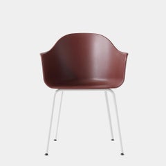 Harbour Chair, White Legs, Red Shell