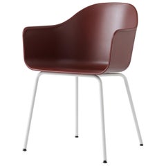 Harbour Chair, White Legs, Red Shell