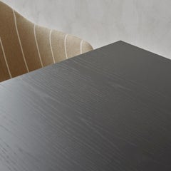 Harbour Column Bar Table,  24"x28" Table Top in Black Painted Oak Veneer