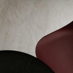 Harbour Column Dining Table, Charcoal Linoleum