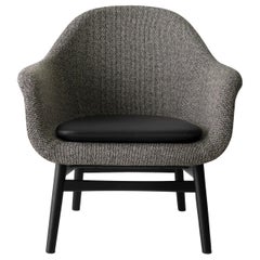 Harbour Lounge Chair, Black Oak Base with Savanna 152 Seat and Shade Cushion