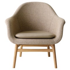 Harbour Lounge Chair, Natural Oak Base with Savanna 222 Seat & Nuance Cushion