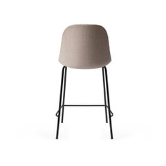 Harbour Side Bar Chair, Base in Black Steel, Kvadrat "Remix 2" #233 'Sandy Brow'