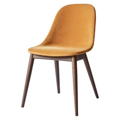 Harbour Side Chair, Base in Dark Oak, City Velvet CA7832/060 'Orange'