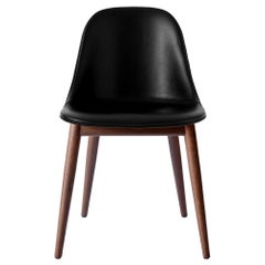 Harbour Side Chair, Base in Dark Oak, Nevotex "Dakar" #0842 ‘Black’