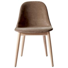 Harbour Side Chair, Base in Natural Oak, City Velvet CA7832/078 
Grey
