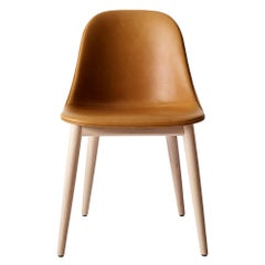 Harbour Side Chair, Base in Natural Oak, Nevotex "Dakar" #0250 'Cognac'