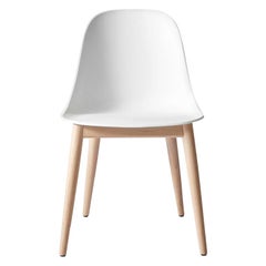 Harbour Side Chair, Base in Natural Oak, White Shell