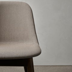 Harbour Side Chair, Base in White Steel, Nevotex "Dakar" #0842 'Black'