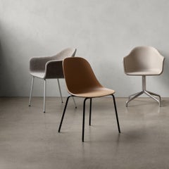 Harbour Side Chair, Polished Aluminum Swivel Base, Kvadrat "Remix 2" #233