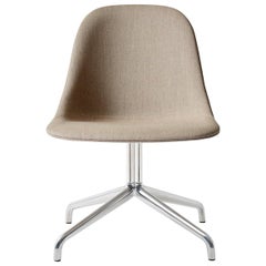 Harbour Side Chair, Polished Aluminum Swivel Base, Kvadrat "Remix 2" #233