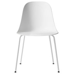 Harbour Side Chair with White Steel Legs and White Shell