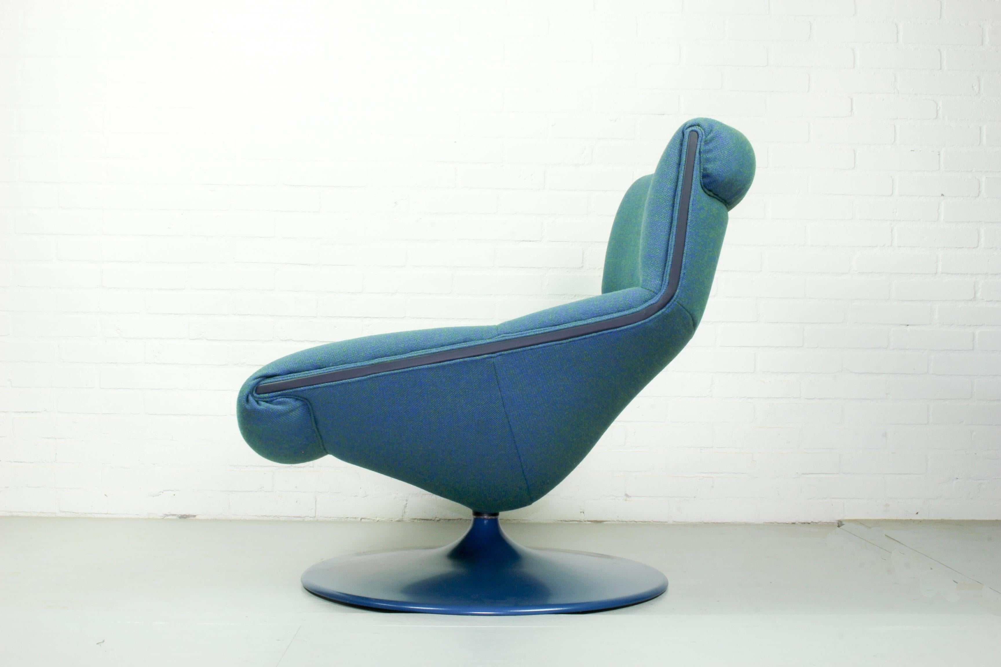 Mid-Century Modern Harcourt F520 Artifort Vintage Midcentury Lounge Chair, 1970s