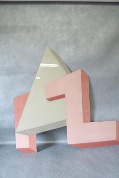 Hard-Edge Color Field Abstrakt-expressionistisches Lucite-Gemälde „Interlock“, 1968