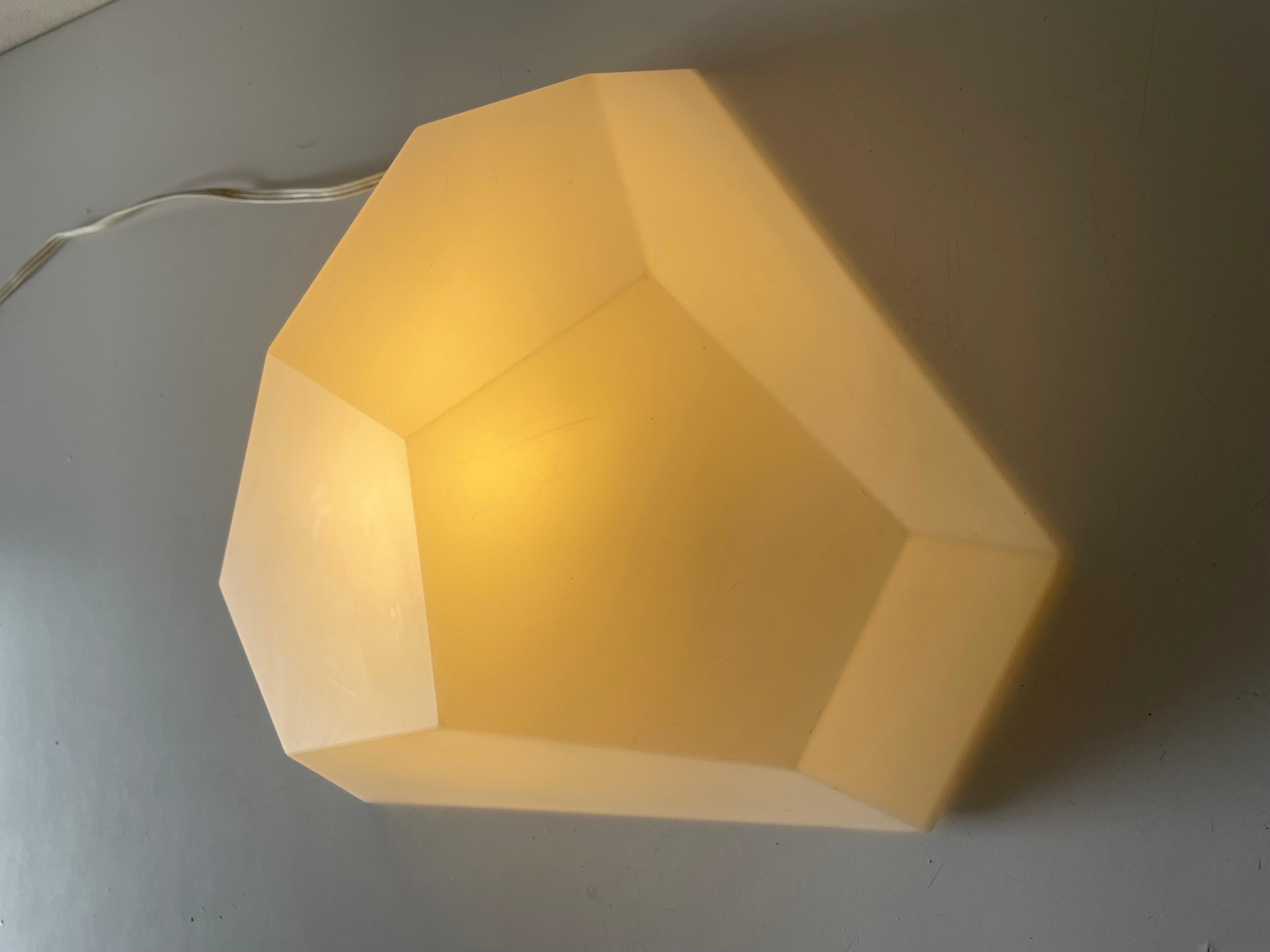 Hard Plastic Wall or Ceiling Lamp by Rudolf Dörfler, 1960s, Switzerland For Sale 3