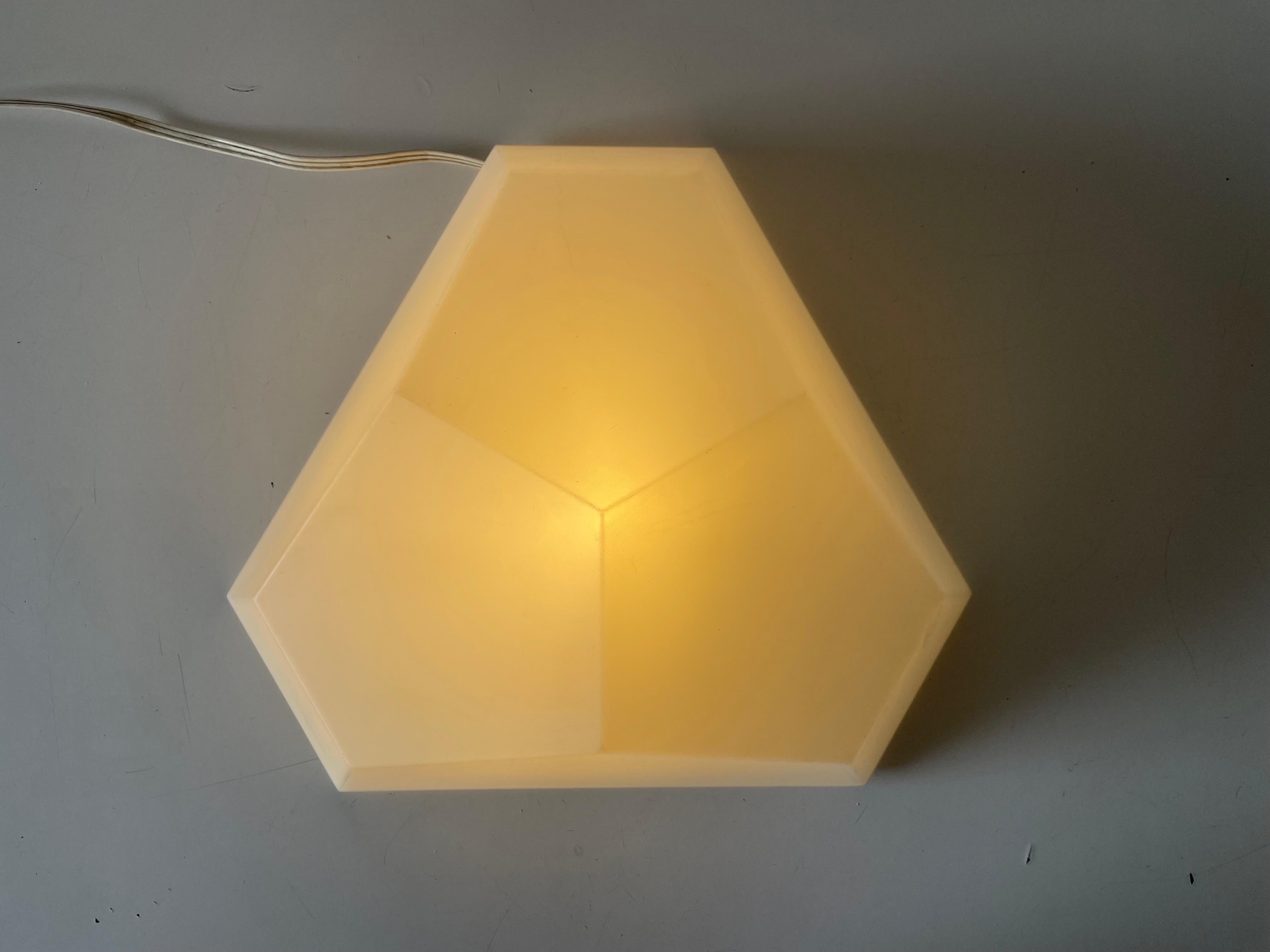 Hard Plastic Wall or Ceiling Lamp by Rudolf Dörfler, 1960s, Switzerland For Sale 5
