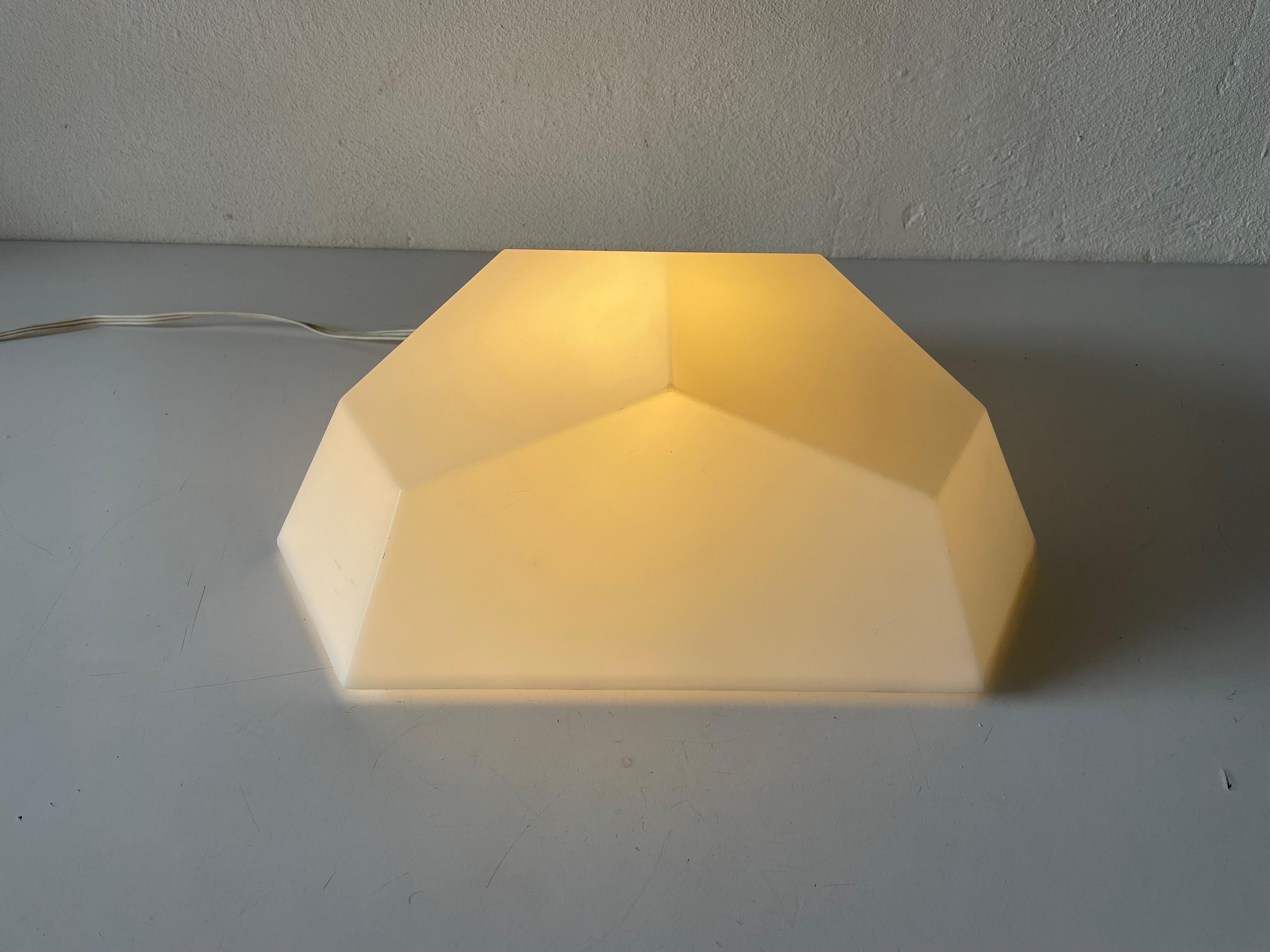 Hard Plastic Wall or Ceiling Lamp by Rudolf Dörfler, 1960s, Switzerland For Sale 7