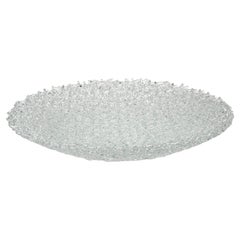 Hard Rime, centrotavola scultoreo in vetro trasparente intrecciato unico nel suo genere di Cathryn Shilling