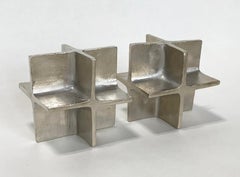 Paire de serre-livres Vintage Carl August III Nickelés Model No 5403