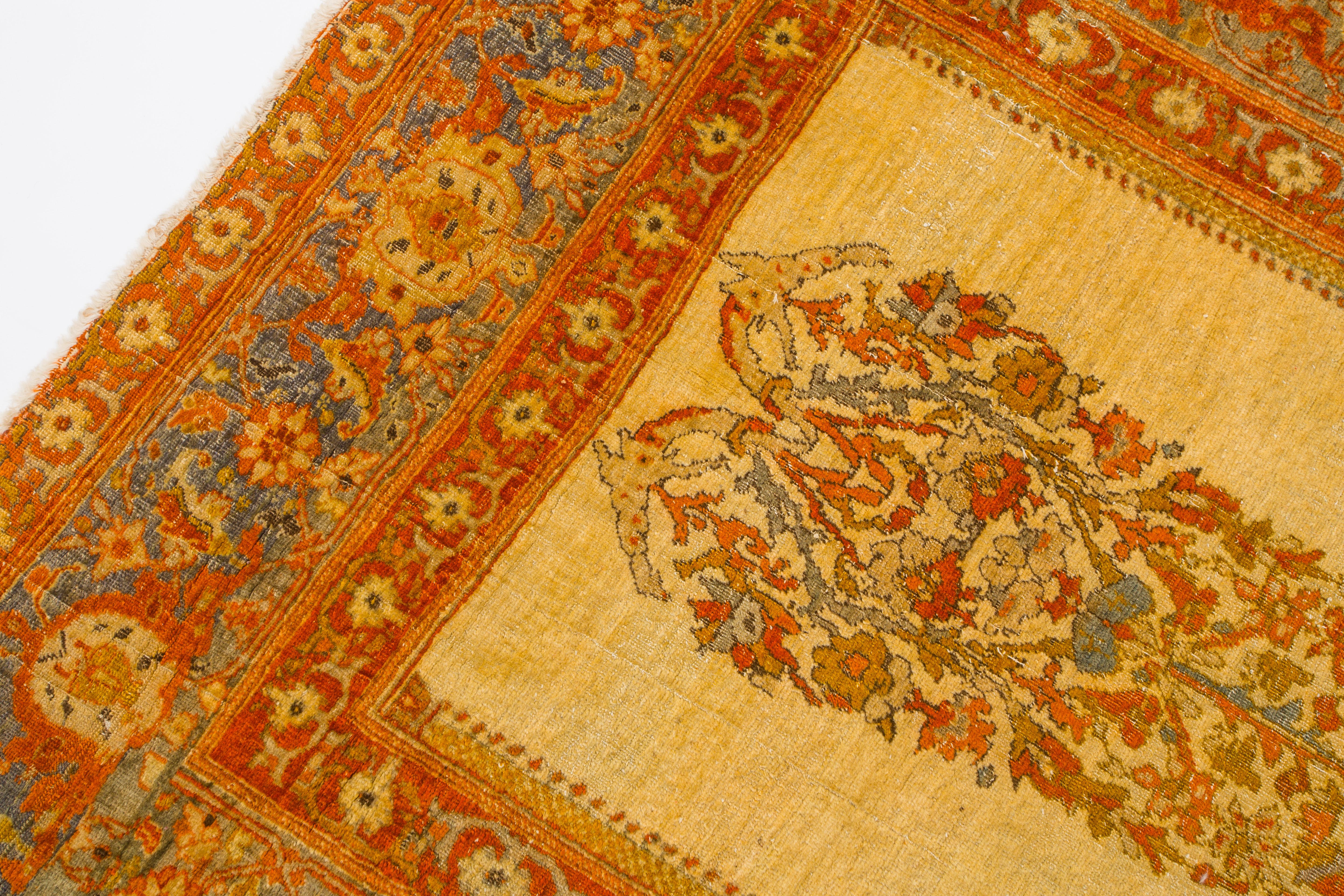 Persian Hard to Find Rich oversize TABRIZ PRAYER RUG ANTIQUE , SHORT TERM REDUCTION  For Sale