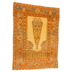 Hard to Find Rich oversize TABRIZ PRAYER RUG ANTIQUE , RÉDUCTION SHORT TERM 