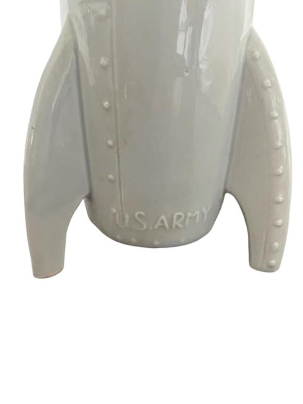 Hard to Find Set of Five 1960s Ceramic Novelty Liquor Decanters by Davar In Good Condition In Chapel Hill, NC