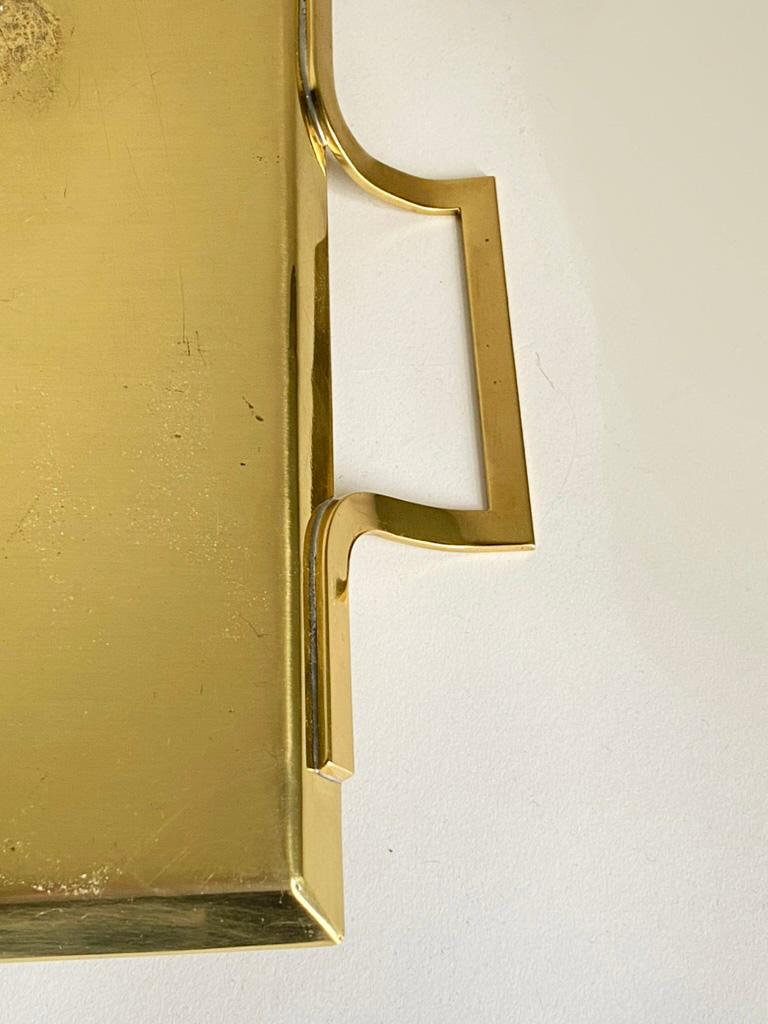 Hard-to-Find Tommi Parzinger Brass Bar Serving Tray for Dorlyn Silversmiths (20. Jahrhundert) im Angebot