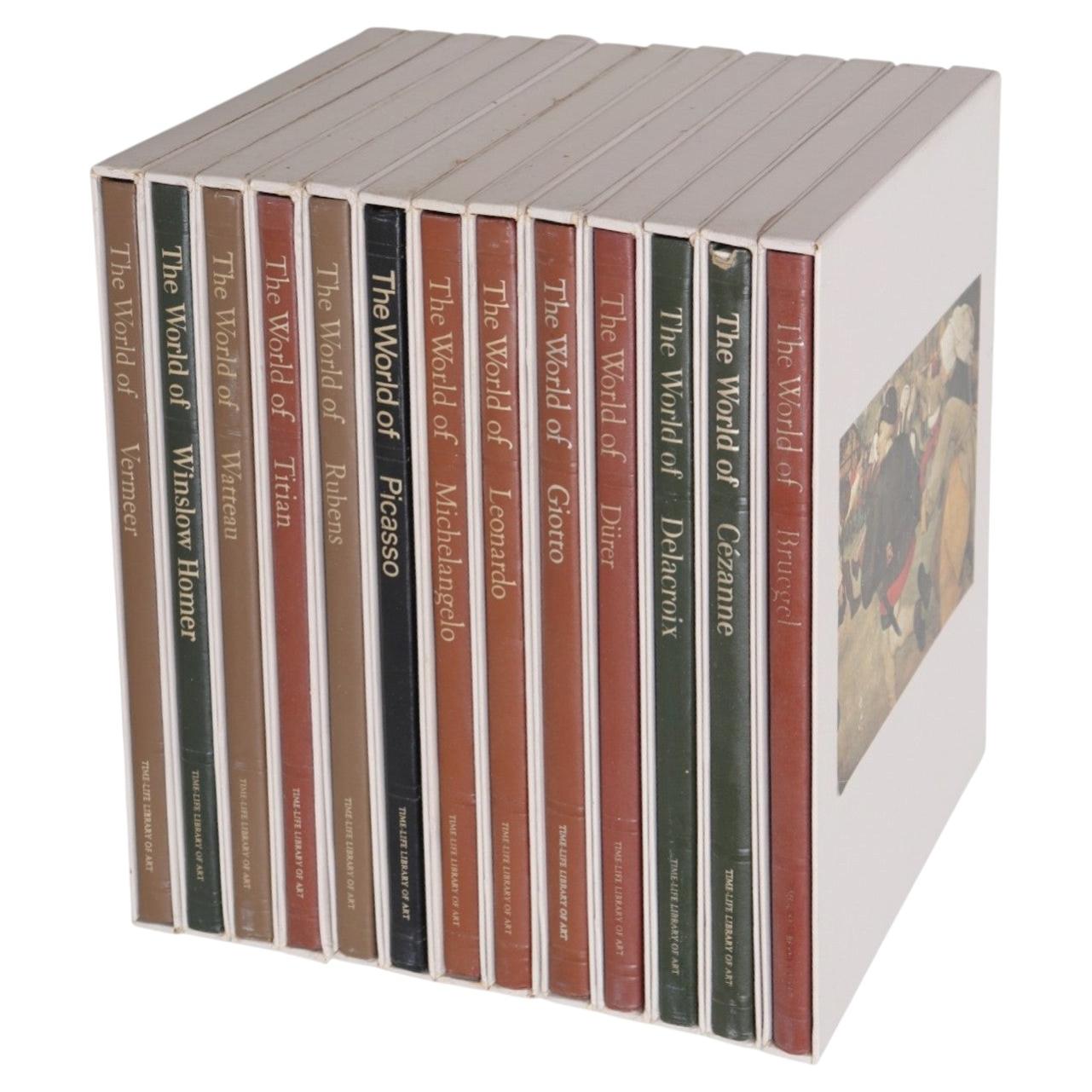 Libros de arte de tapa dura en estuche, juego de 13