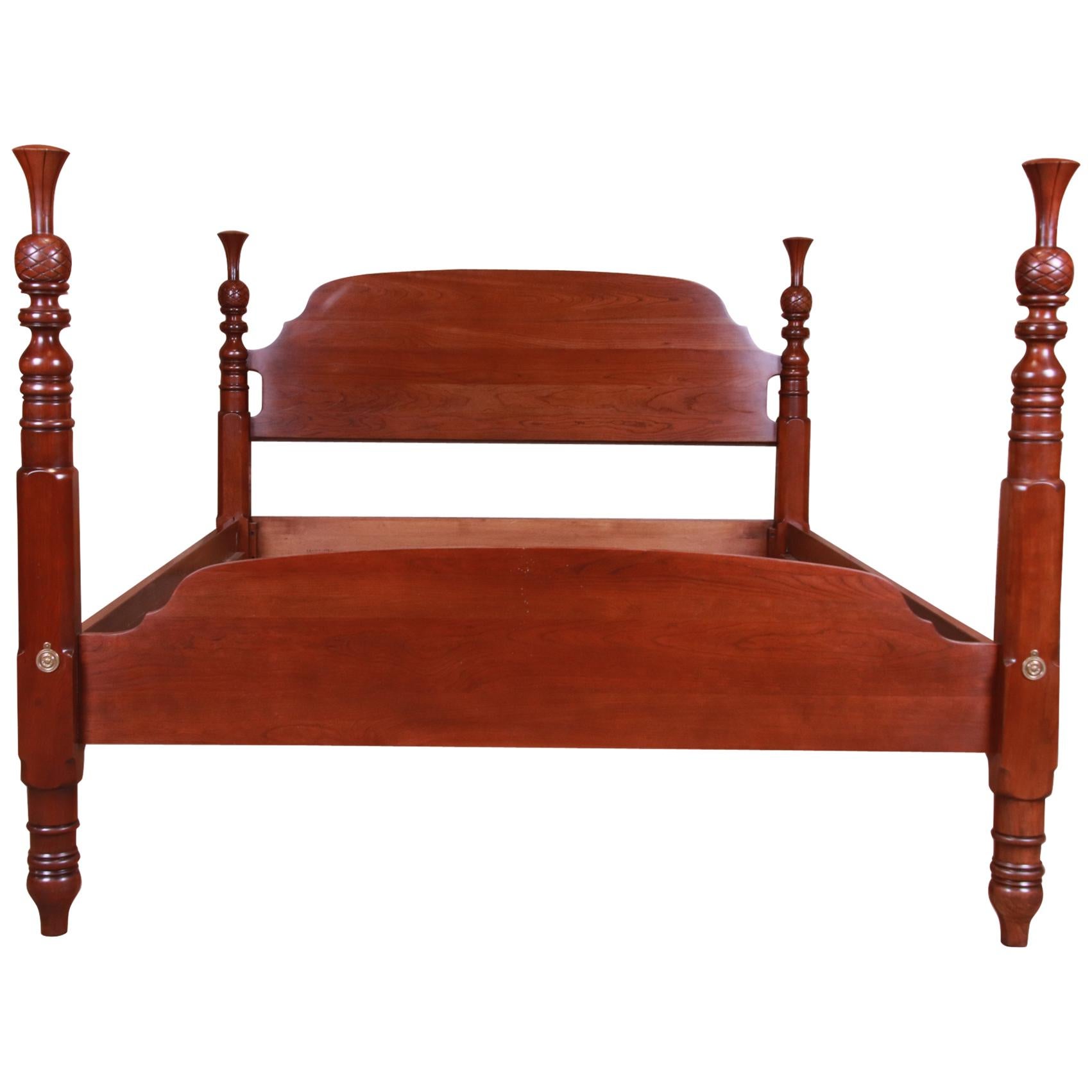 Harden American Colonial Solid Cherrywood Four Poster Queen Size Bed