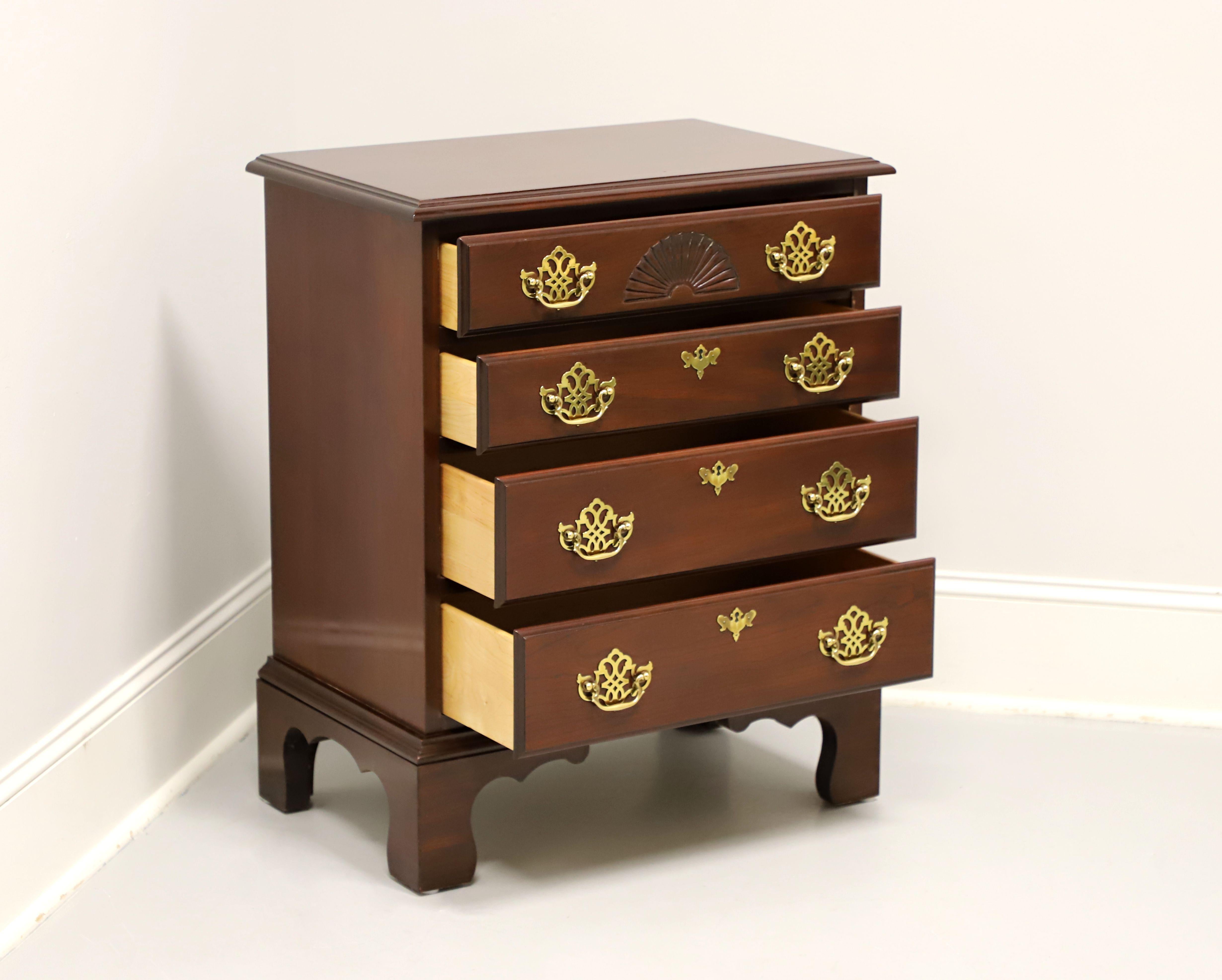 HARDEN Cherry Chippendale Nightstand Bedside Chest In Good Condition In Charlotte, NC
