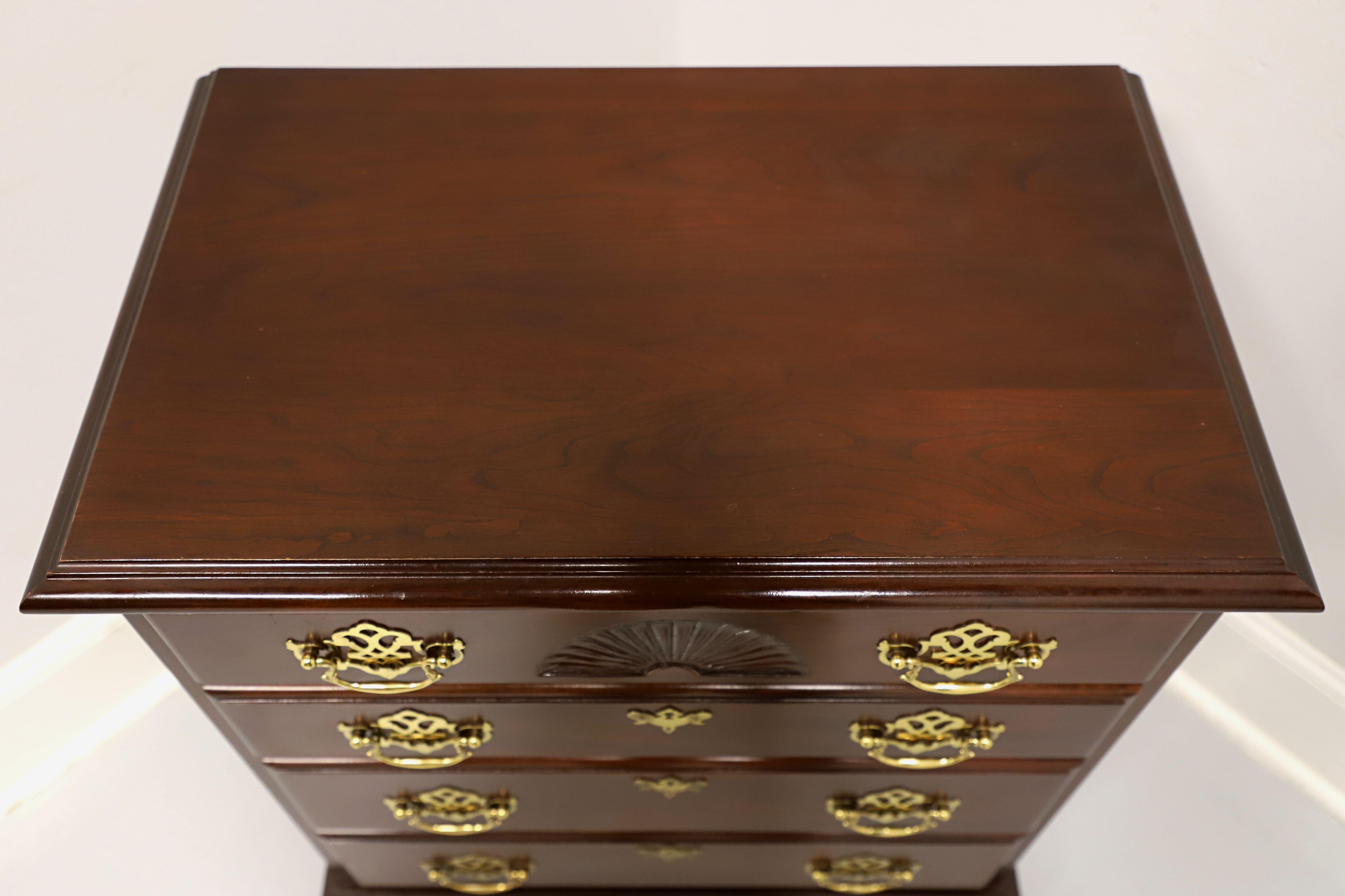 20th Century HARDEN Cherry Chippendale Nightstand Bedside Chest